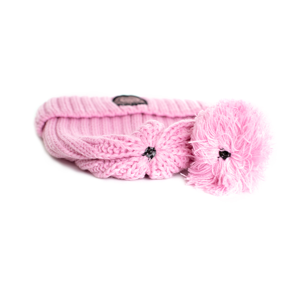 Pack 2 Gorros Beanie Lana Adulto Mujer 2 en 1 Pompom Intercambiable Invierno Frío Spitfire