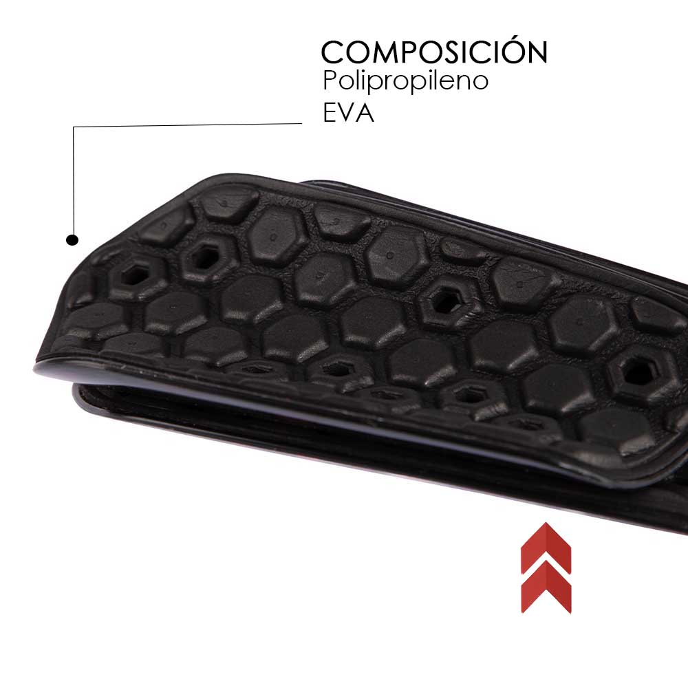 Canilleras De Futbol Cac1Ke Pluma Negro-Verde
