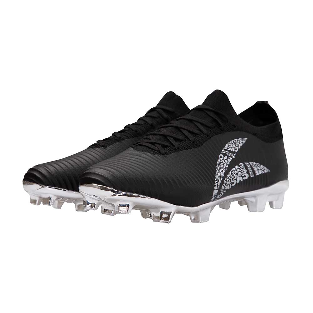 ZAPATILLAS FUTBOL WINGS HOMBRE NEGRO-PLATA