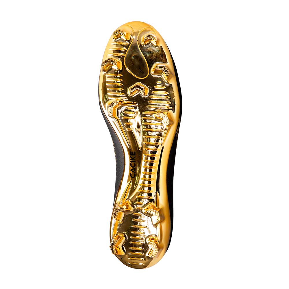 ZAPATILLAS FUTBOL WINGS HOMBRE NEGRO-DORADO