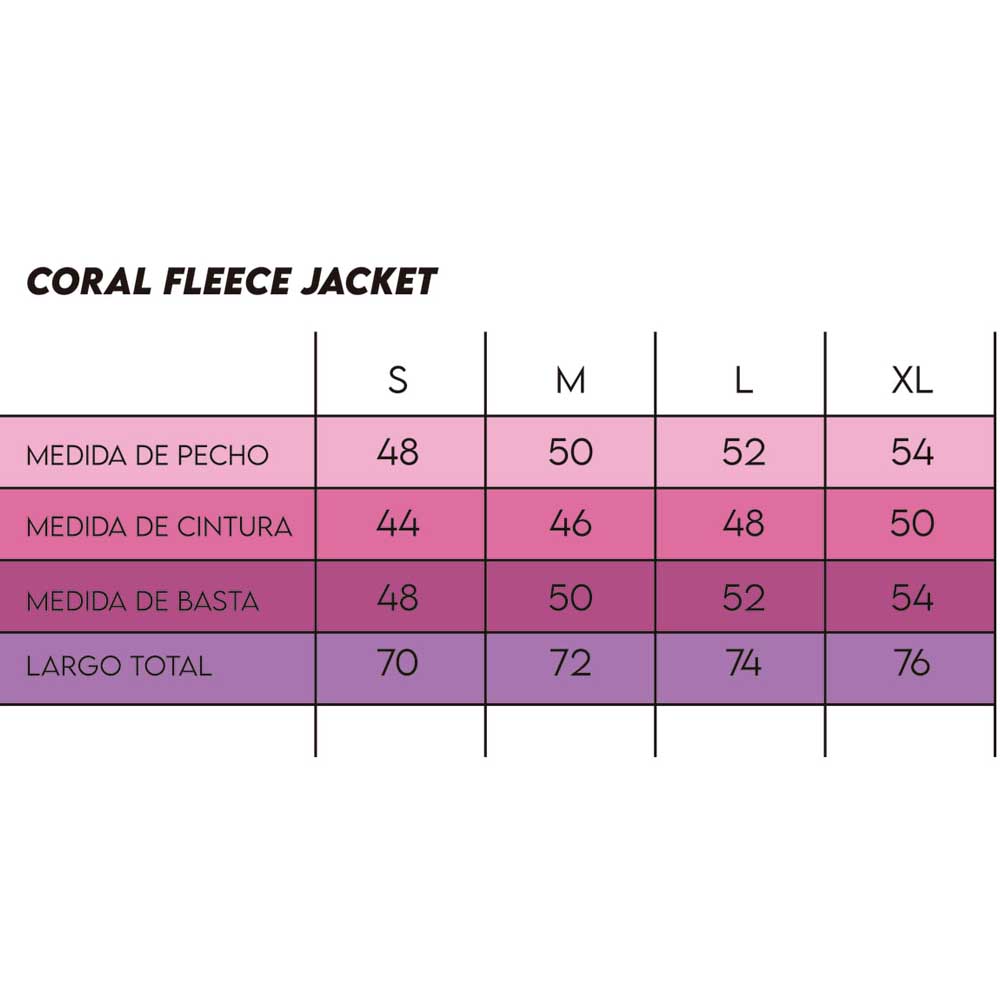 Coral Fleece Jacket Rusty Mujer Bachang Gris