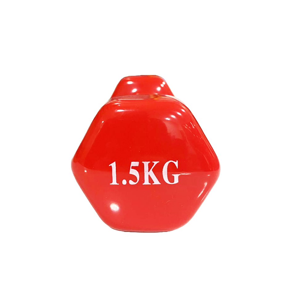 Mancuerna hexagonal cubierta vinilo jks 1.5 kg unidad