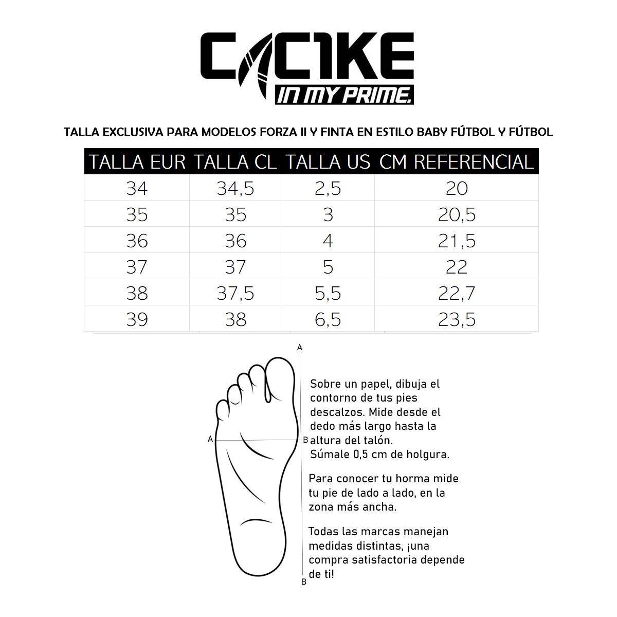 Zapatillas De Baby Futbol Finta Juvenil Negro Cac1ke