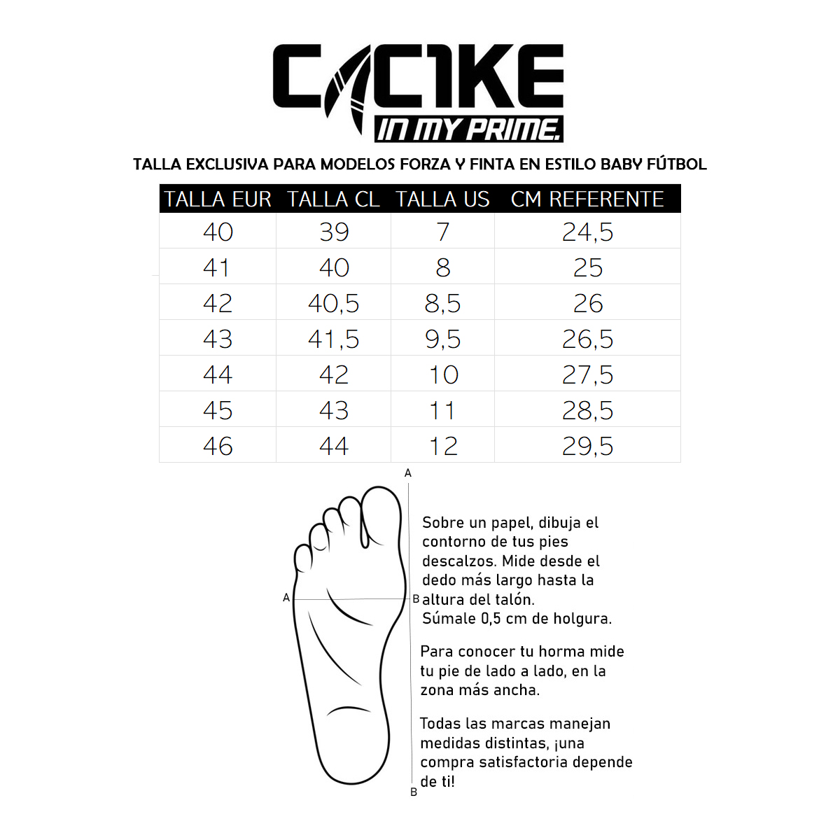 Zapatillas Baby Futbol Finta Hombre Negro Cac1ke