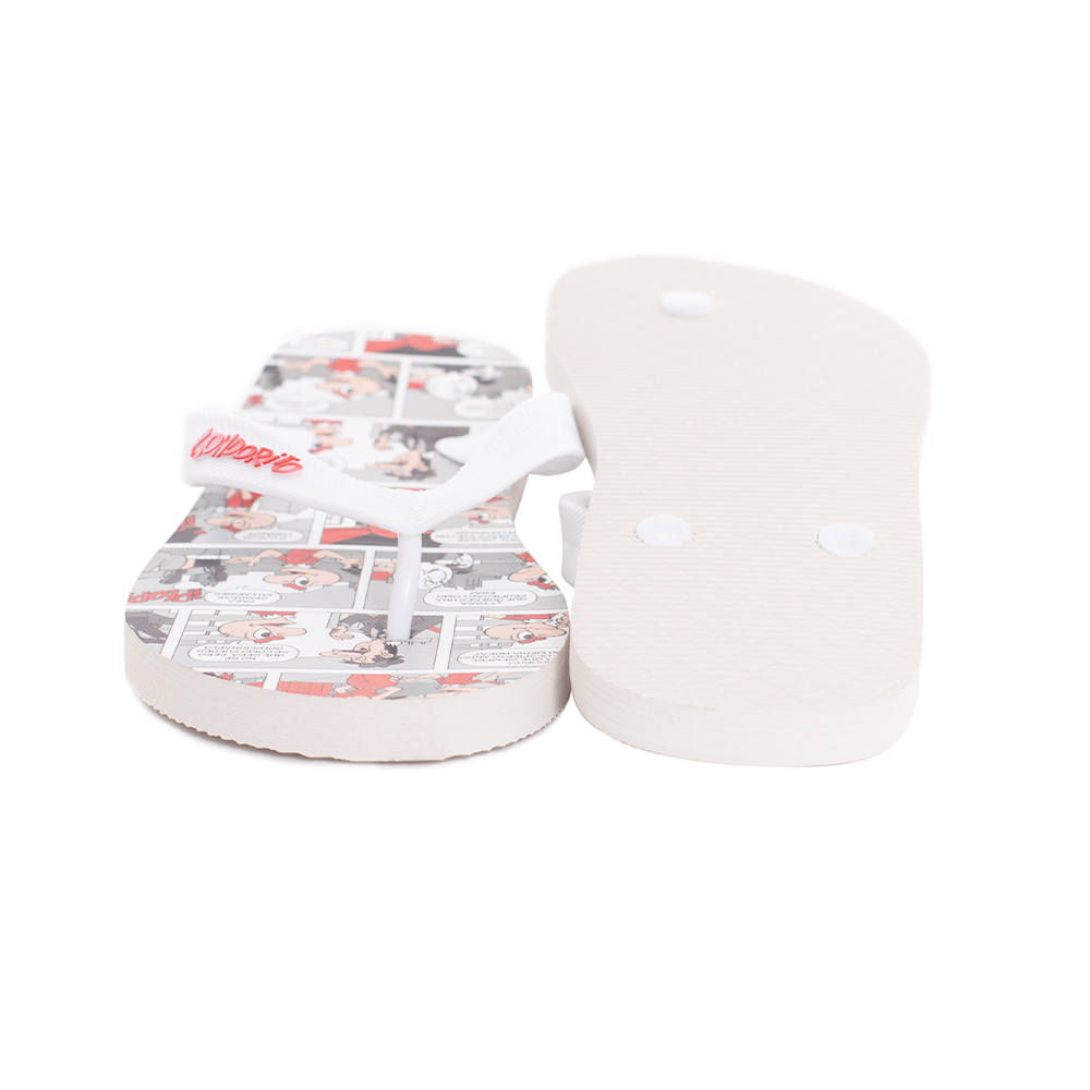 Sandalias Unisex Hawaianas Gris Blanco Condorito