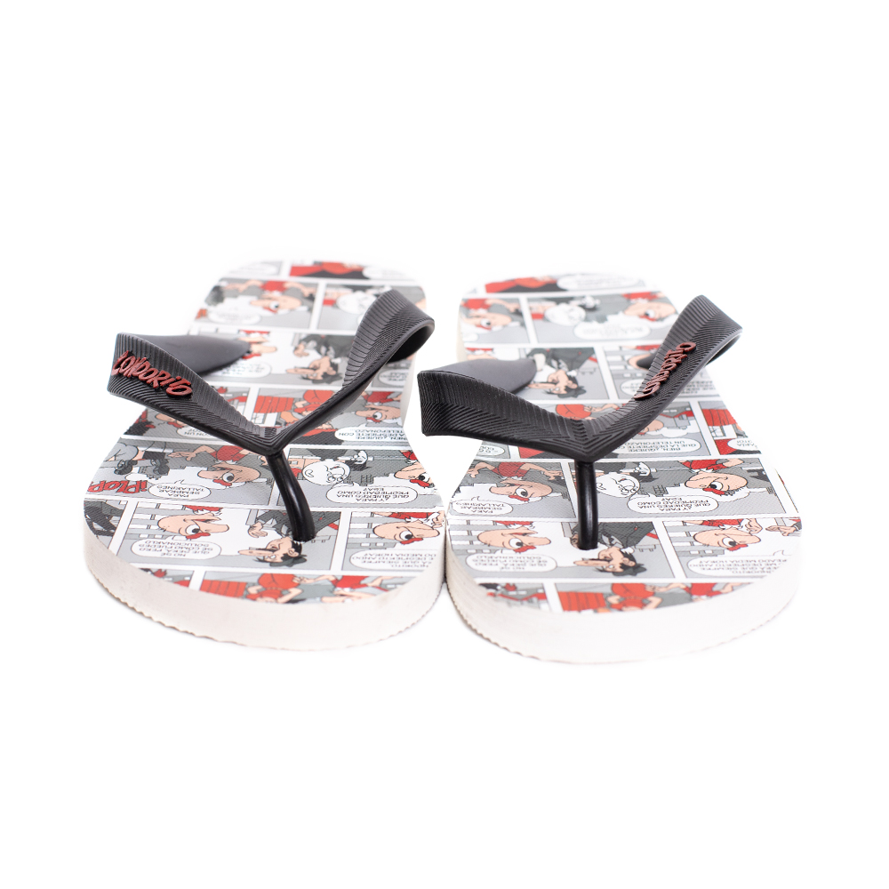 Sandalias Unisex Hawaianas Negro Condorito