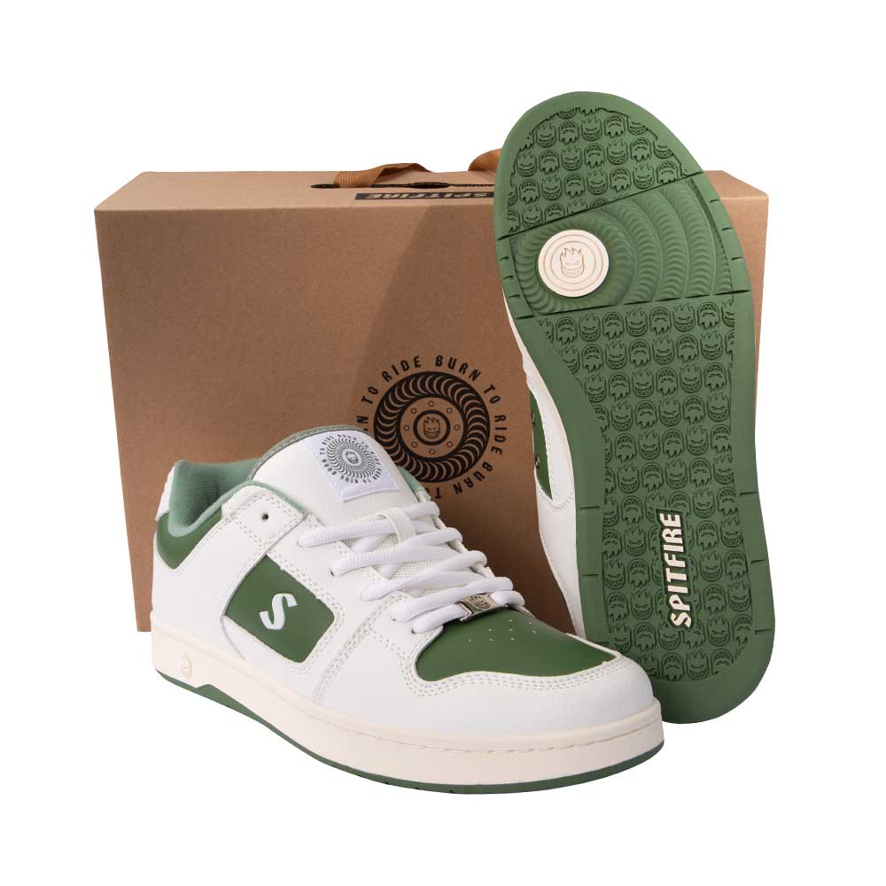ZAPATILLAS SPITFIRE 360 SERIES  HOMBRE BLANCO-VERDE
