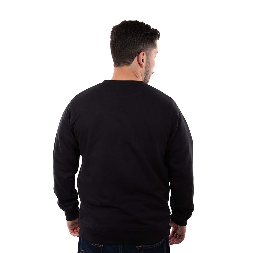 POLERON CREW NECK HANG LOOSE SALTY HOMBRE NEGRO