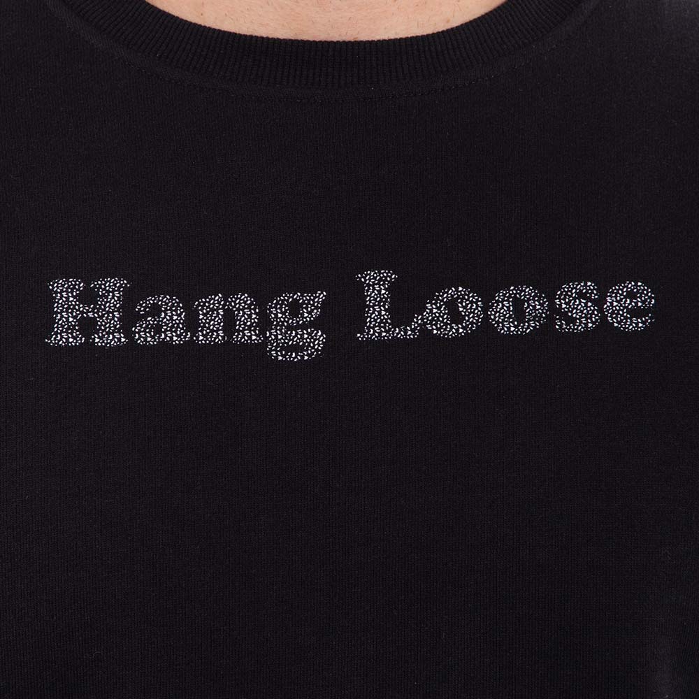 POLERON CREW NECK HANG LOOSE SALTY HOMBRE NEGRO