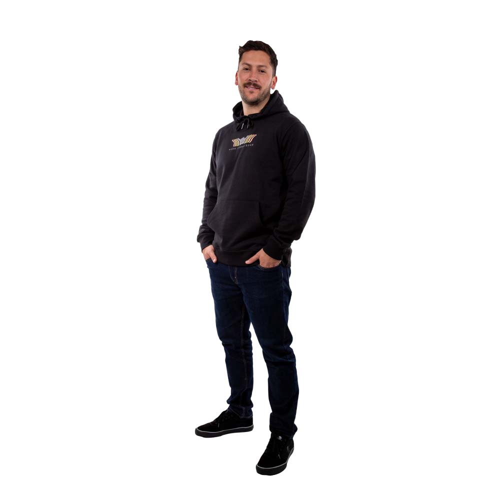 POLERON HOODIE HANG LOOSE ECHO HOMBRE NEGRO