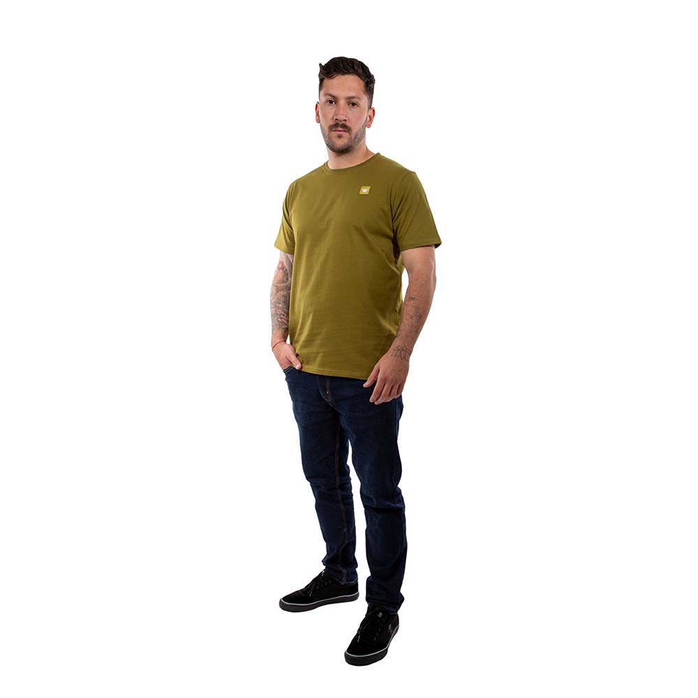 POLERA MANGA CORTA HANG LOOSE MINILOGO HOMBRE VERDE MUSGO
