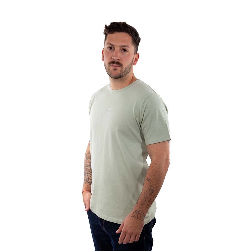 POLERA MANGA CORTA HANG LOOSE MIDLOGO HOMBRE VERDE AGUA