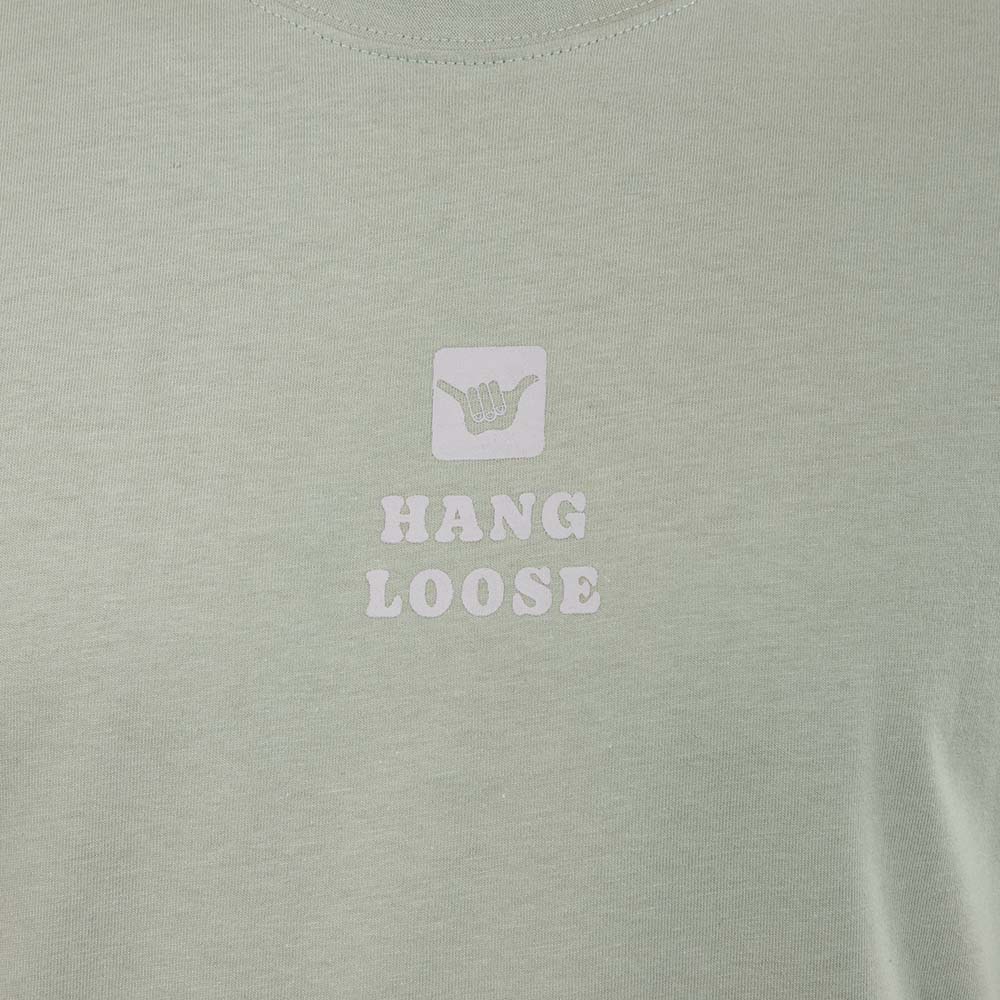 POLERA MANGA CORTA HANG LOOSE MIDLOGO HOMBRE VERDE AGUA