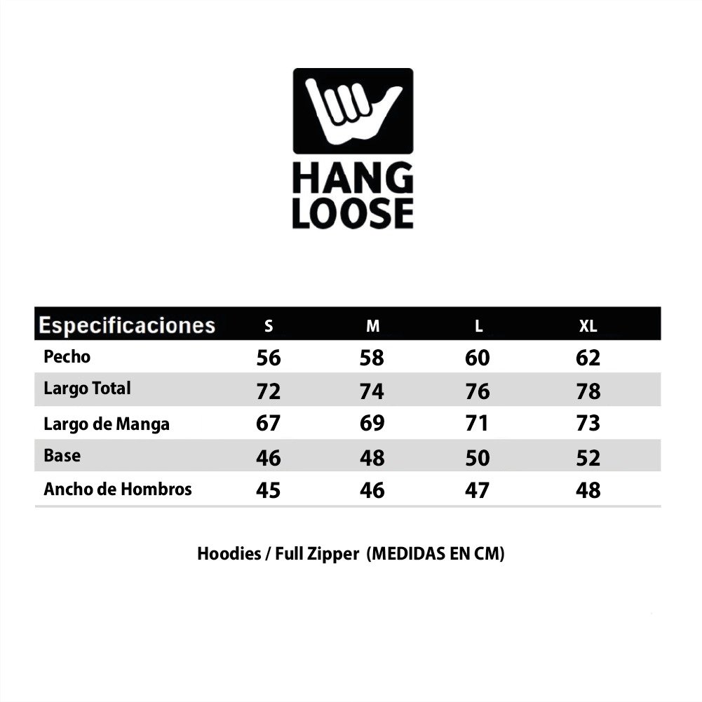 Poleron Hombre Full Zipper Dublog Verde Musgo Hang Loose