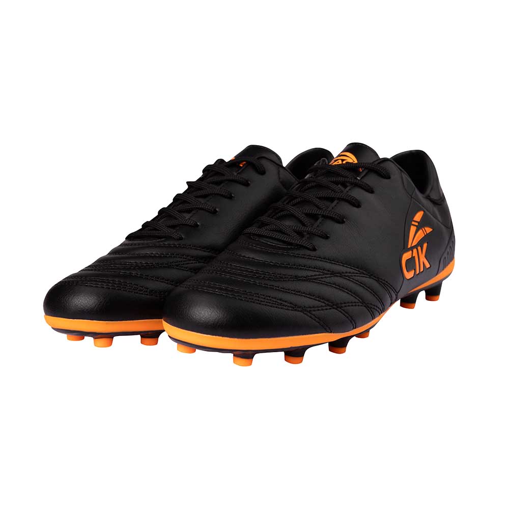 Zapatillas de futbol cac1ke de Hombre Finta Negro – Naranjo