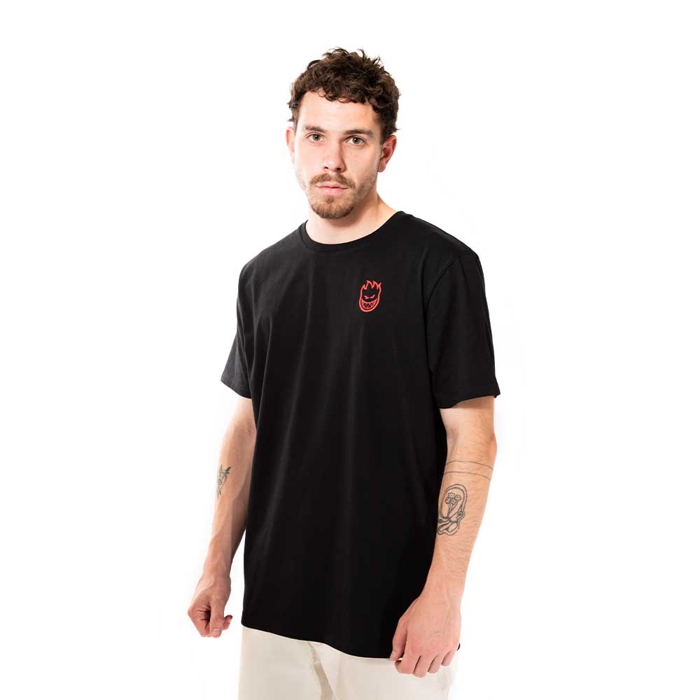SPITFIRE POLERA MANGA CORTA Hombre Negro Vortex
