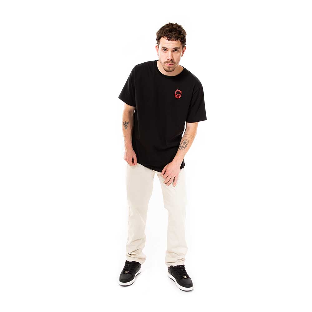 SPITFIRE POLERA MANGA CORTA Hombre Negro Vortex