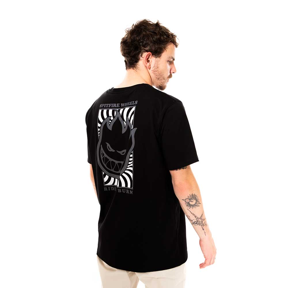 POLERA MANGA CORTA SPITFIRE HOMBRE NEGRO