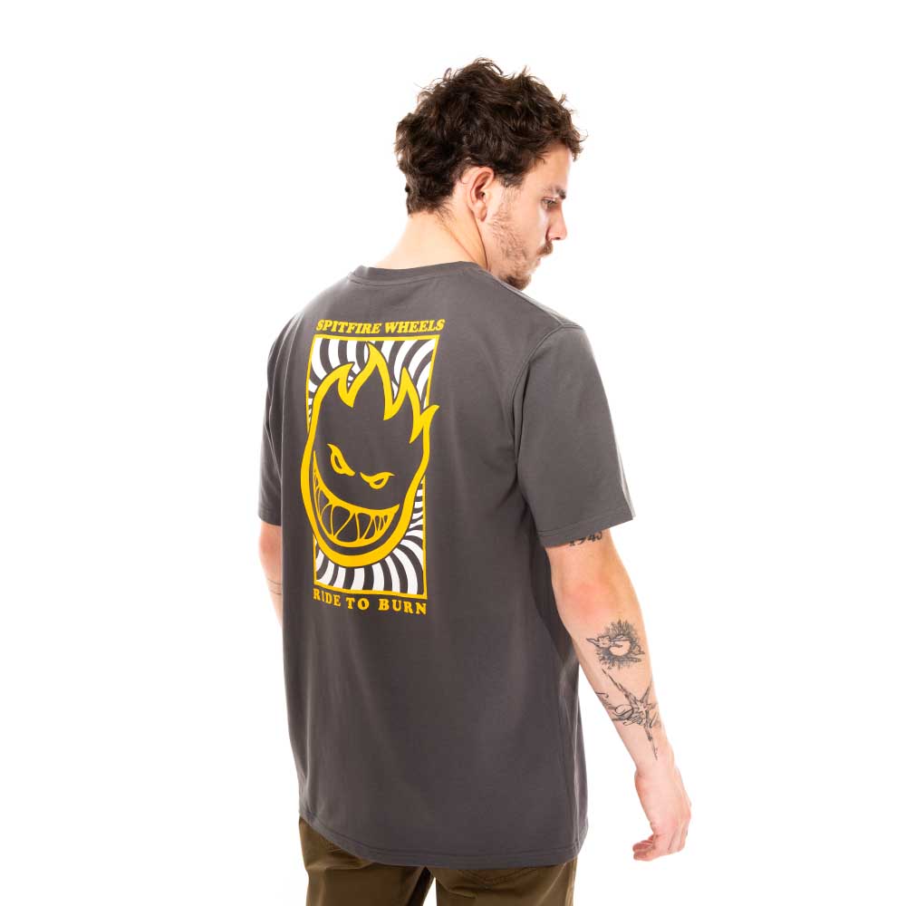 POLERA MANGA CORTA SPITFIRE HOMBRE GRIS OSCURO