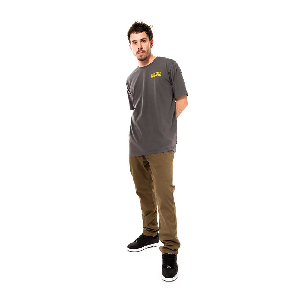 POLERA MANGA CORTA SPITFIRE HOMBRE GRIS OSCURO