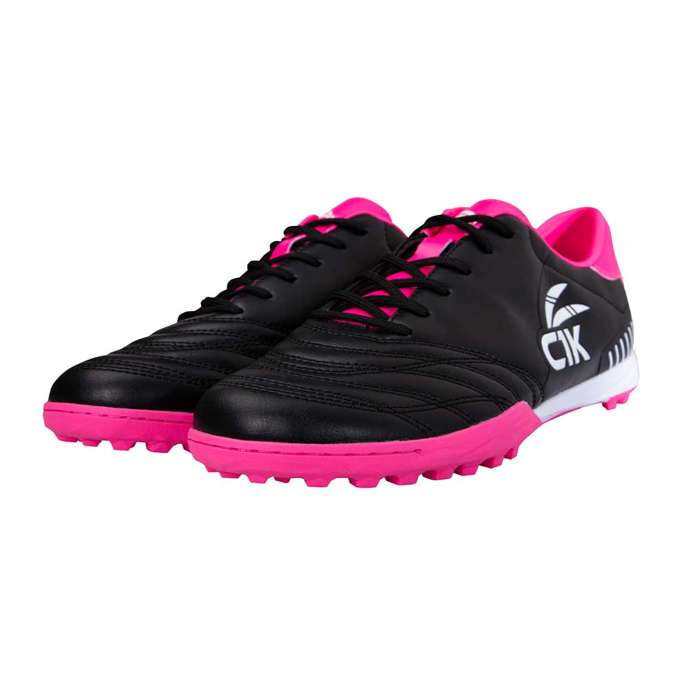 Zapatillas Hombre Baby Futbol Negro Rosado Finta Cac1ke
