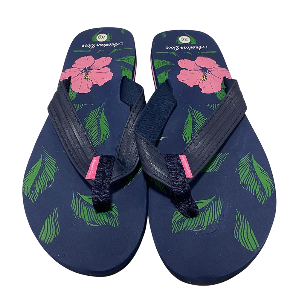 Sandalia Chala Havaiana Navy Mujer Floral