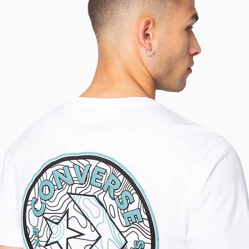 Polera Manga Corta Blanco Art of Utility Topo Converse