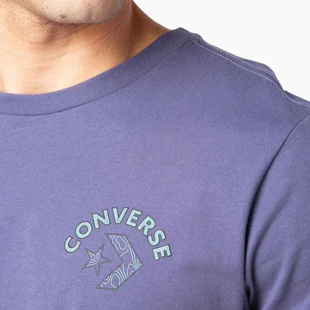 Polera Manga Corta Azul Art of Utility Topo Converse