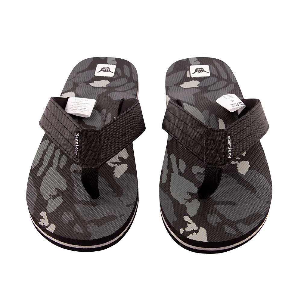 Sandalia Hombre Camo Negro Hang Loose