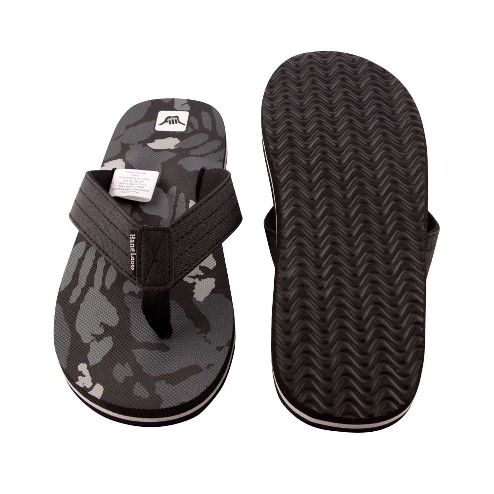 Sandalia Hombre Camo Negro Hang Loose