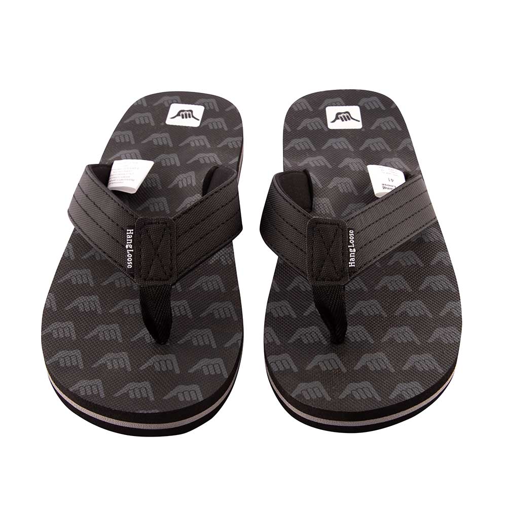 Sandalia Hombre Multi-Icon Negro Hang Loose