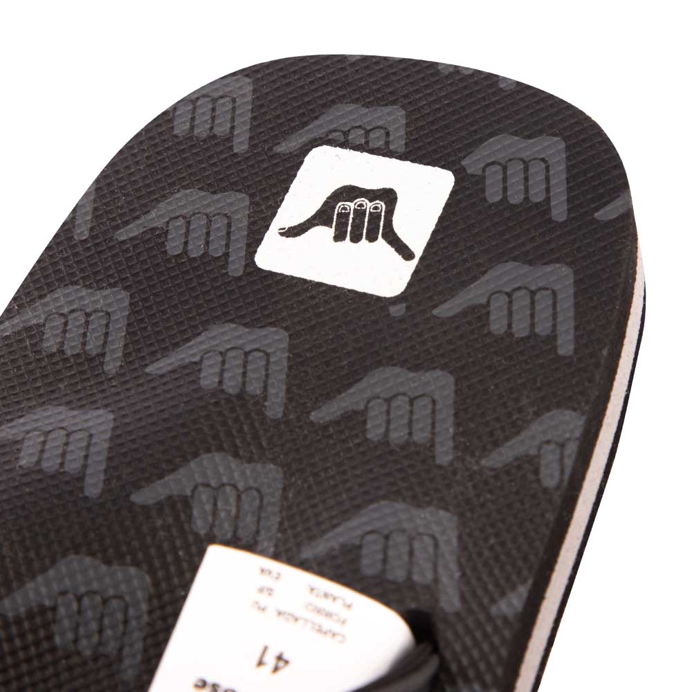 Sandalia Hombre Multi-Icon Negro Hang Loose