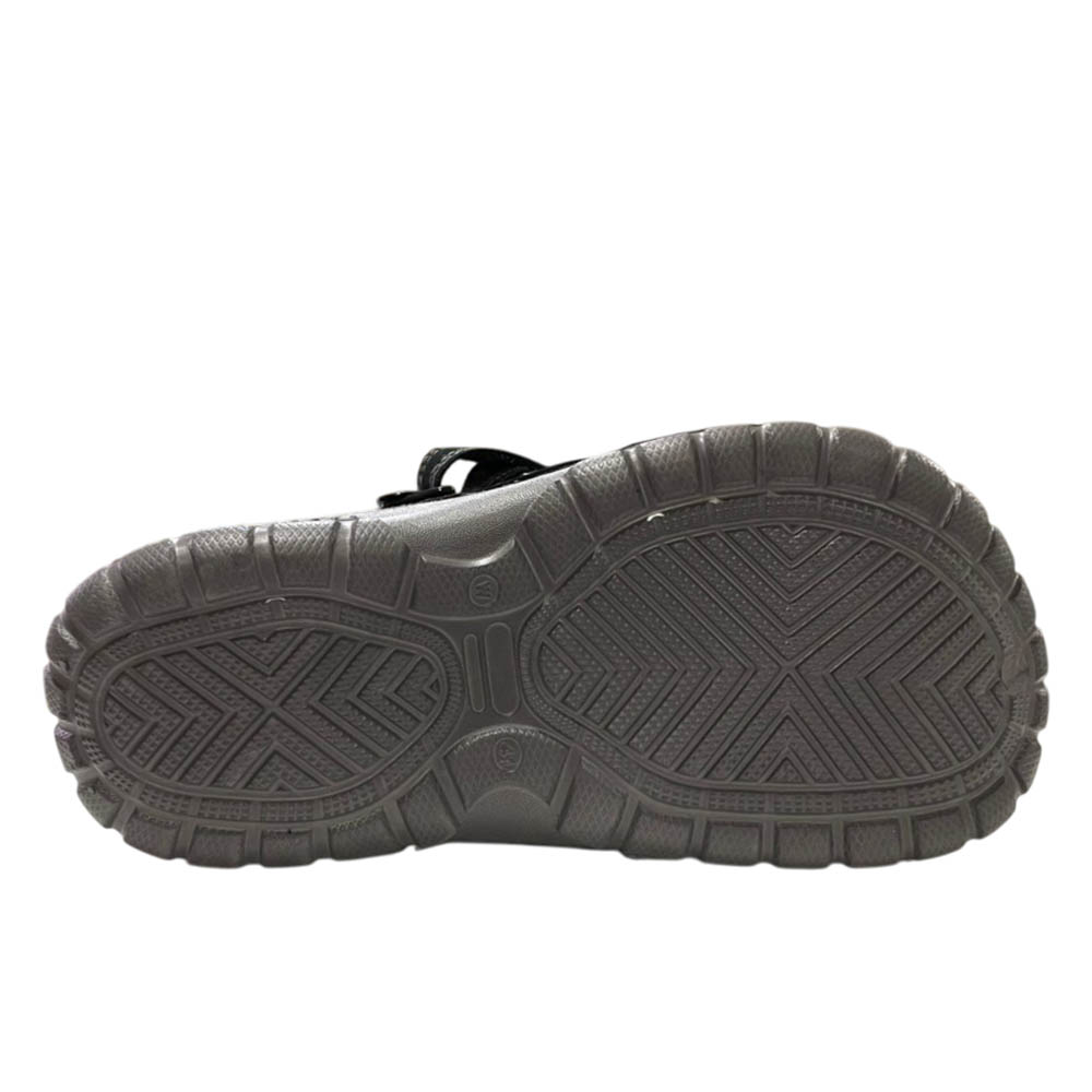 SANDALIAS ALPHA SHOES MUJER GRIS NEGRO