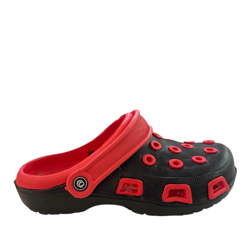 SANDALIAS ALPHA SHOES NEGRO ROJO