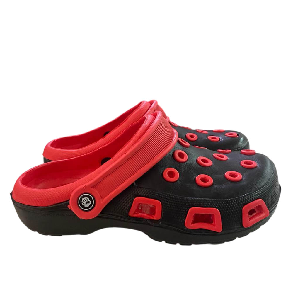 SANDALIAS ALPHA SHOES NEGRO ROJO