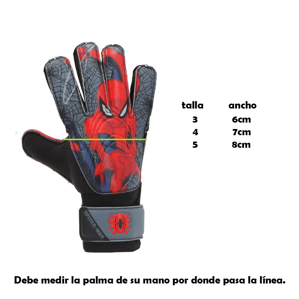 Guantes Arquero Infantil Spiderman Gris Marvel Disney