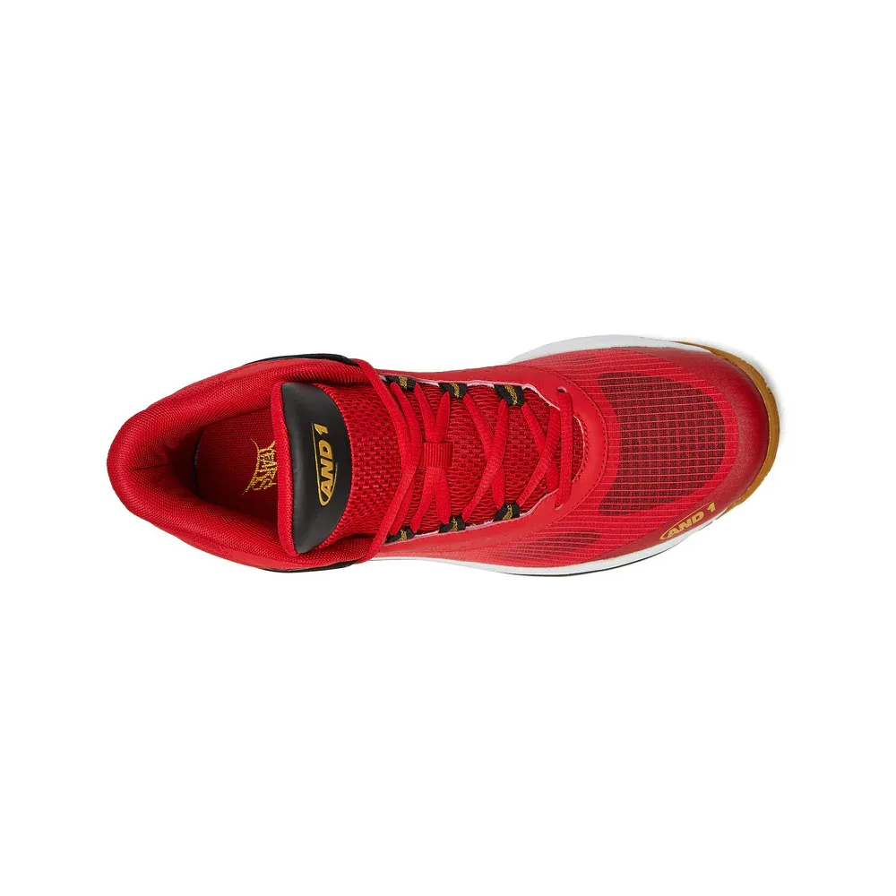 Zapatillas De Hombre Basquet And1 Revel Mid Rojo