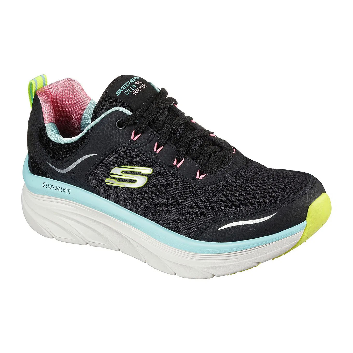 Zapatillas Urbanas Skechers Mujer D'Lux Walker 149023-BKMT