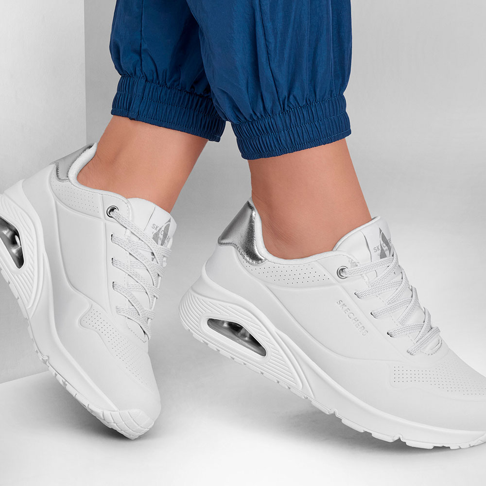 Zapatillas Urbanas Skechers Mujer Uno - Shimmer Away 155196-WSL