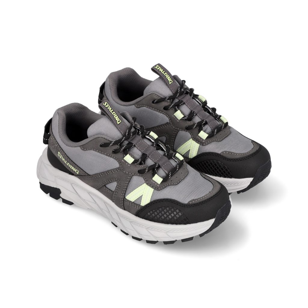 Zapatillas Outdoor Mujer Cliff Gris Negro Spalding