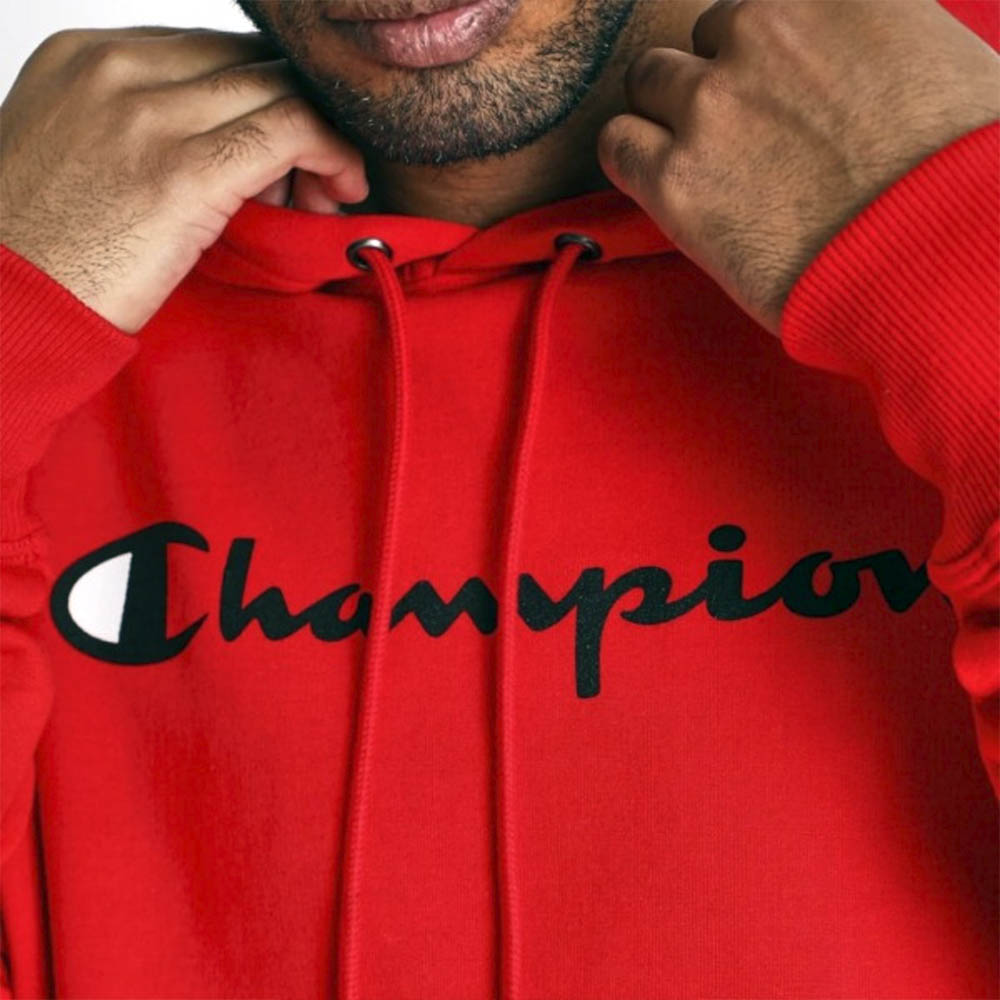 Poleron Hombre Hoodie Champion Rojo