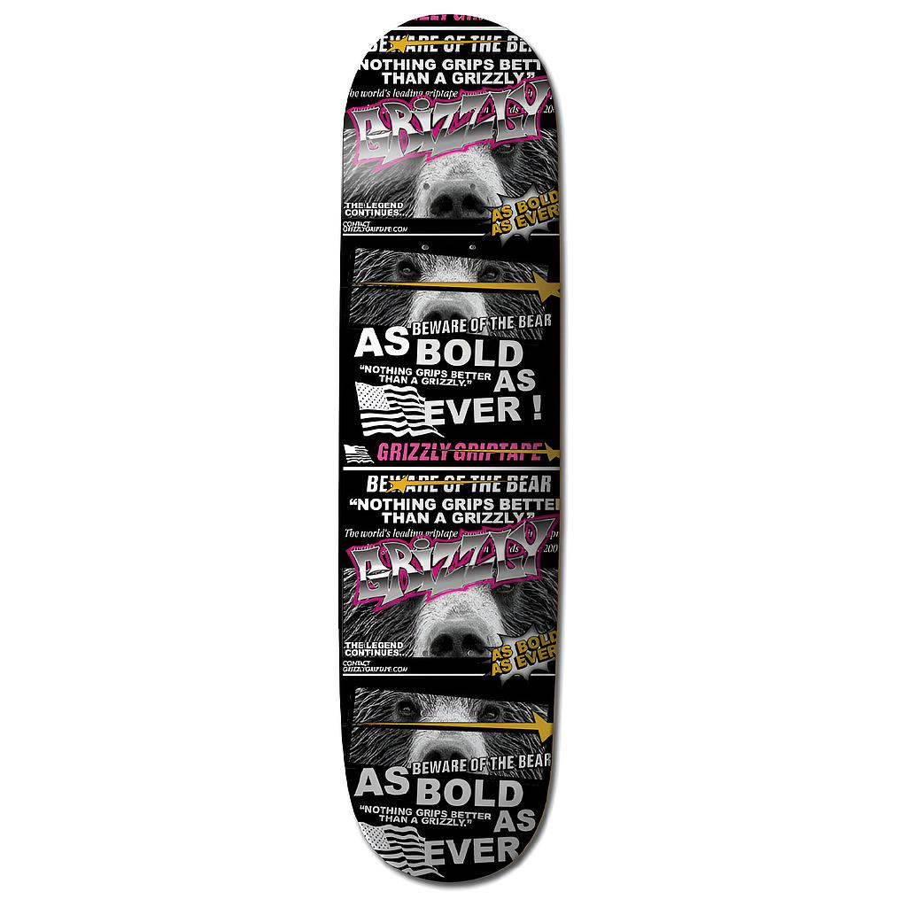 Tabla Skate Deck Grizzly As Bold As Ever 8.0 Grizzly Griptape