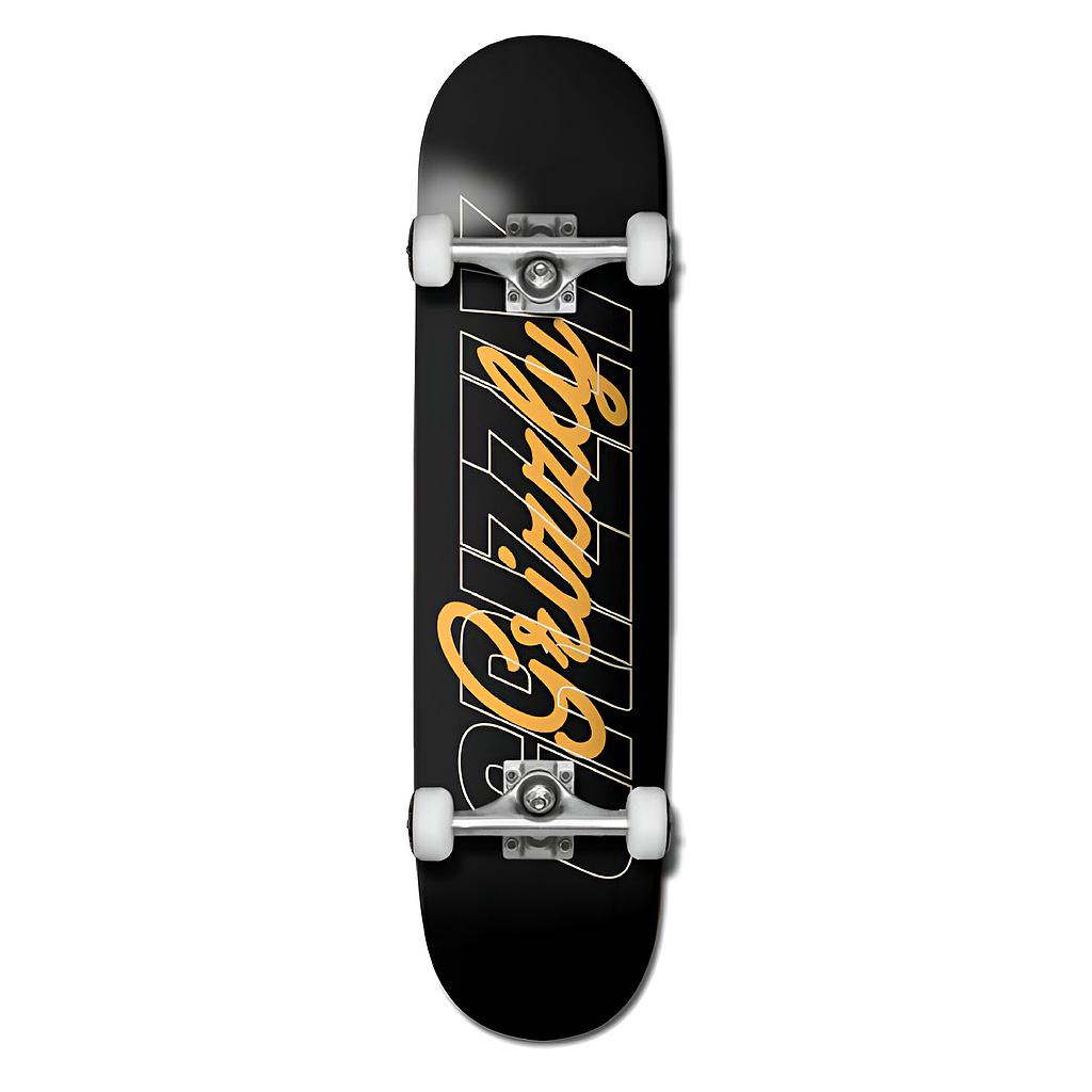 Tabla Skate Completa Grizzly Black 8.0 Grizzly Griptape