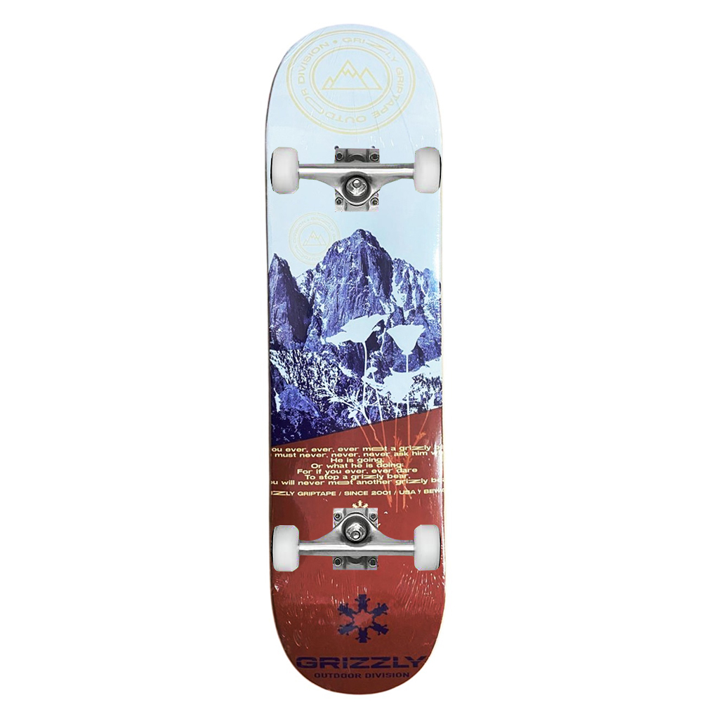 Tabla Skate Completa Wood 8.0 Grizzly Griptape