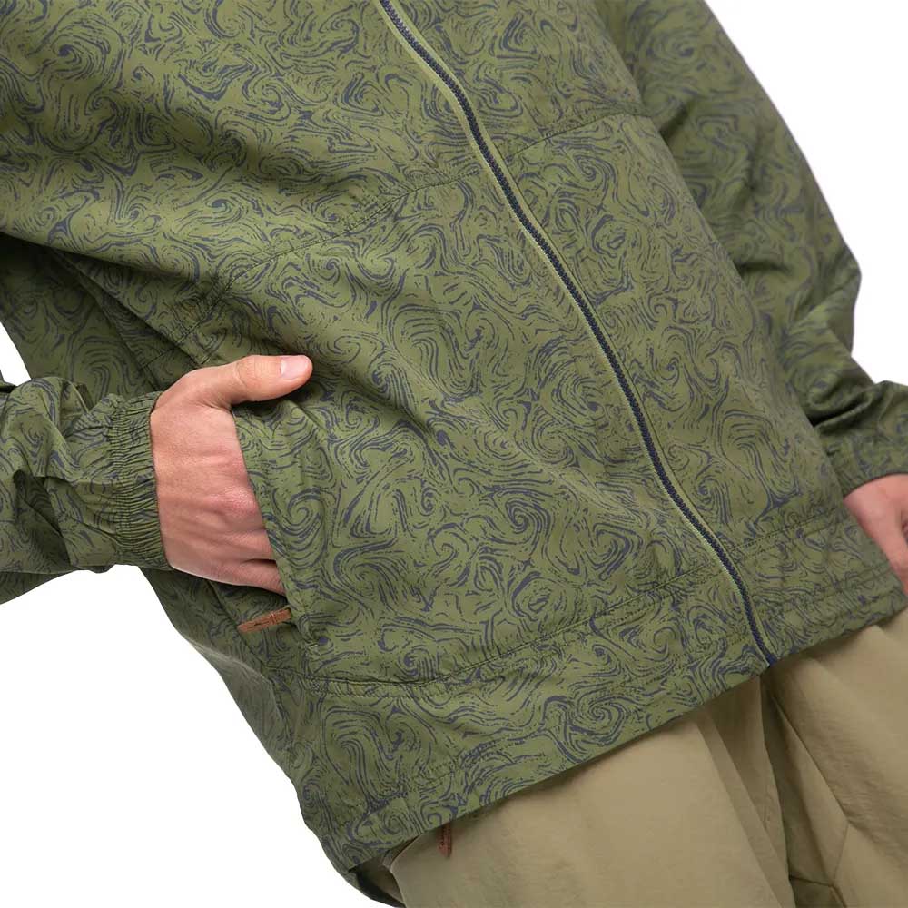 Chaqueta Cortaviento Liviana Hombre Hi Tec Verde