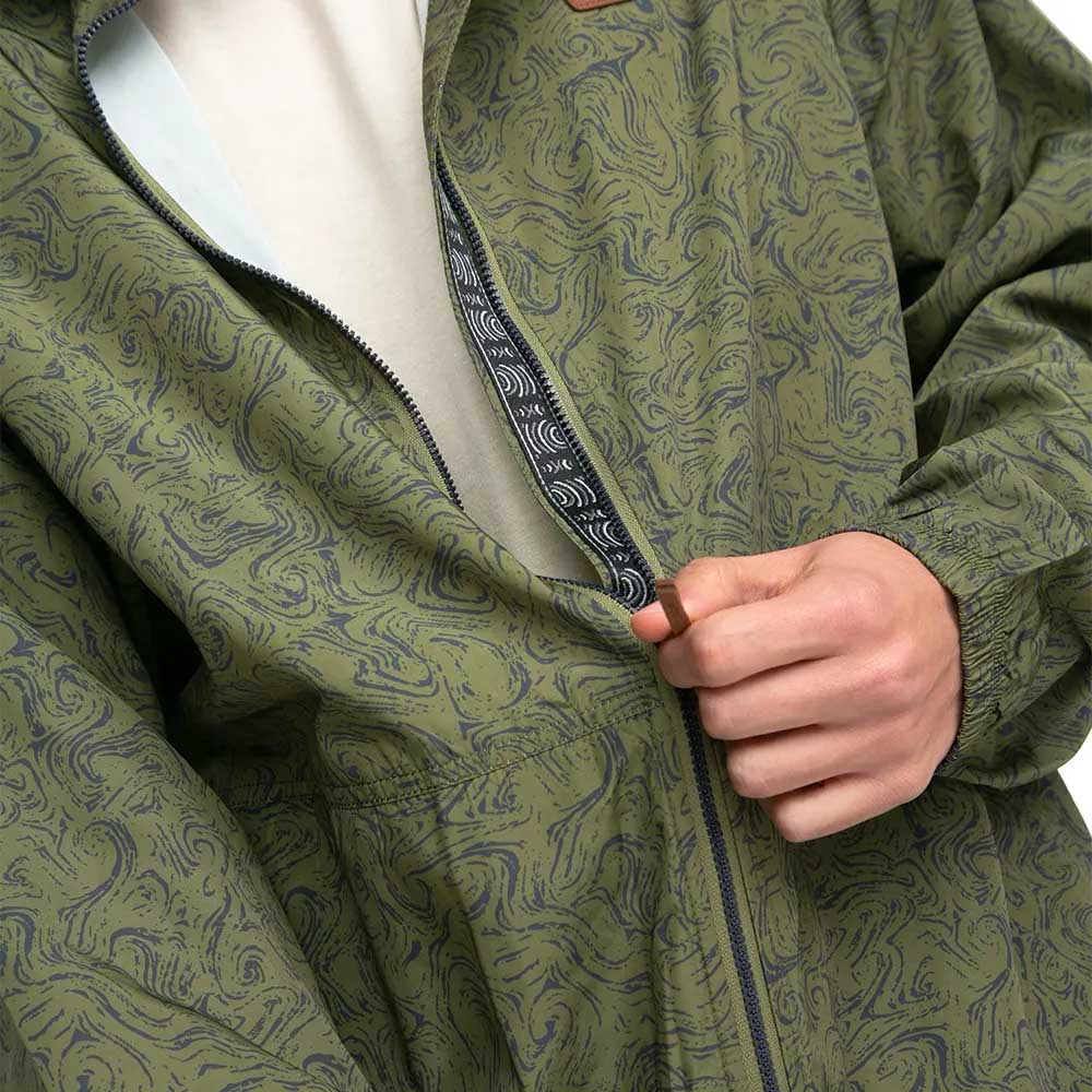 Chaqueta Cortaviento Liviana Hombre Hi Tec Verde