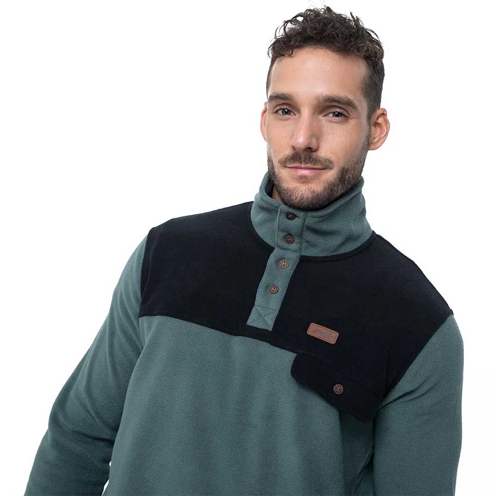 MICROFLEECE HALF BUTTONS