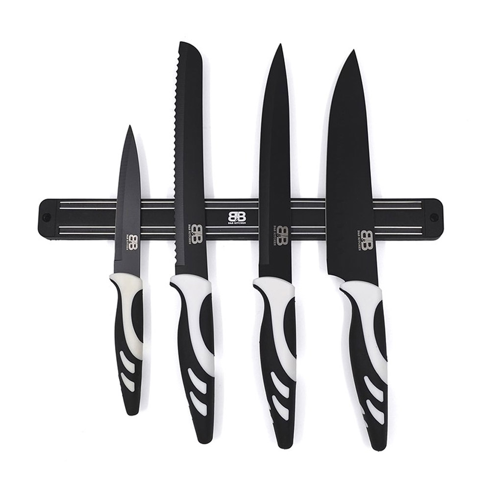 SET DE CUCHILLOS 5 PZS ACERO INOXIDABLE