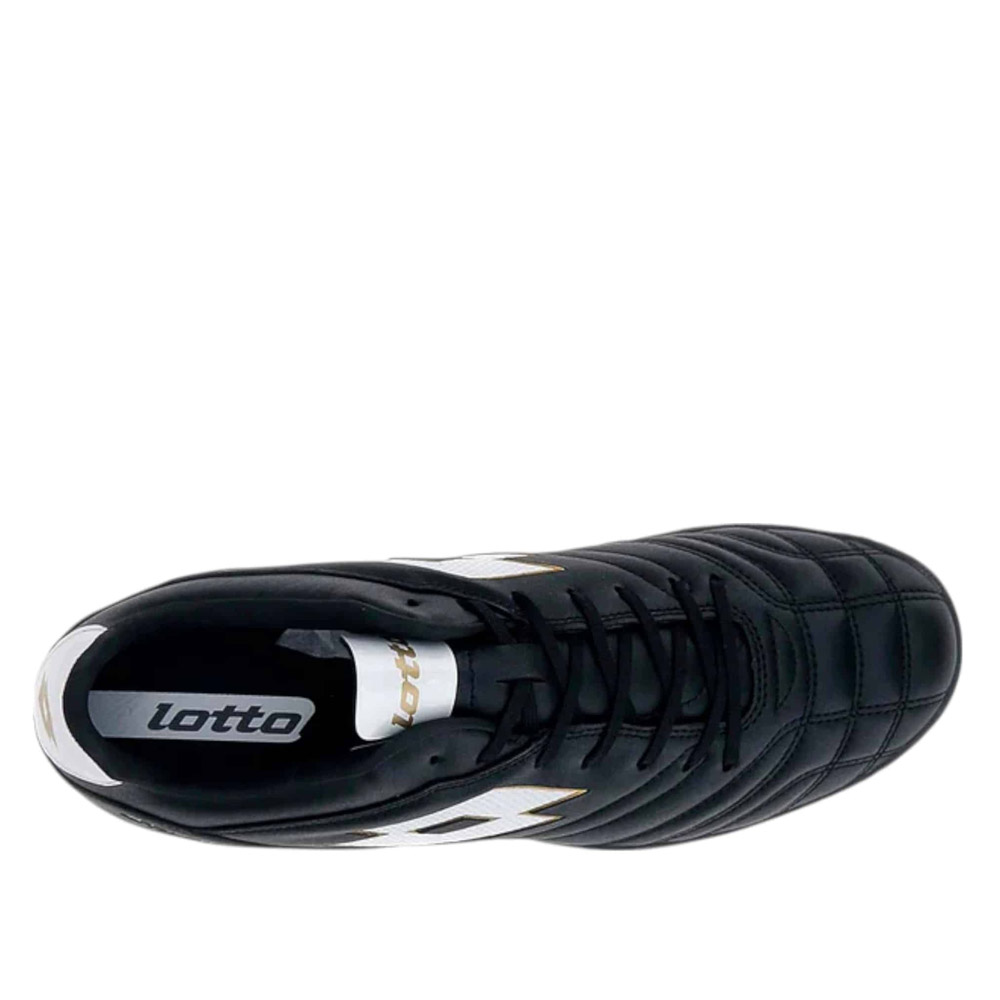 Zapato de Baby Futbol Hombre Lotto - Stadio 705 TF Negro Blanco