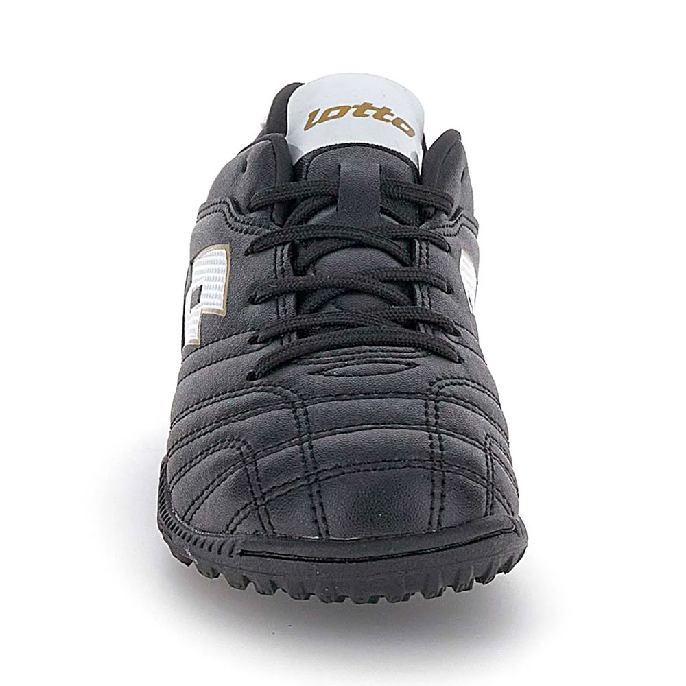Zapato de Baby Futbol Juvenil Lotto - Stadio 705 TF JR Negro Blanco